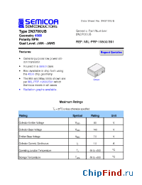 Datasheet 2N3700UB manufacturer Semicoa